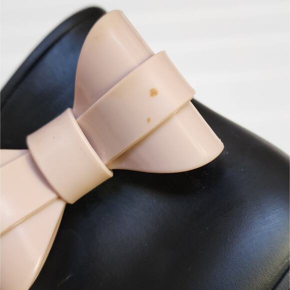 Mini Melissa Toddler Black Bow Rain Boots - Picture 11 of 11